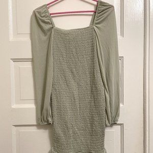 NWT H&M Maternity Smock Dress  Sea Foam Green Size Small